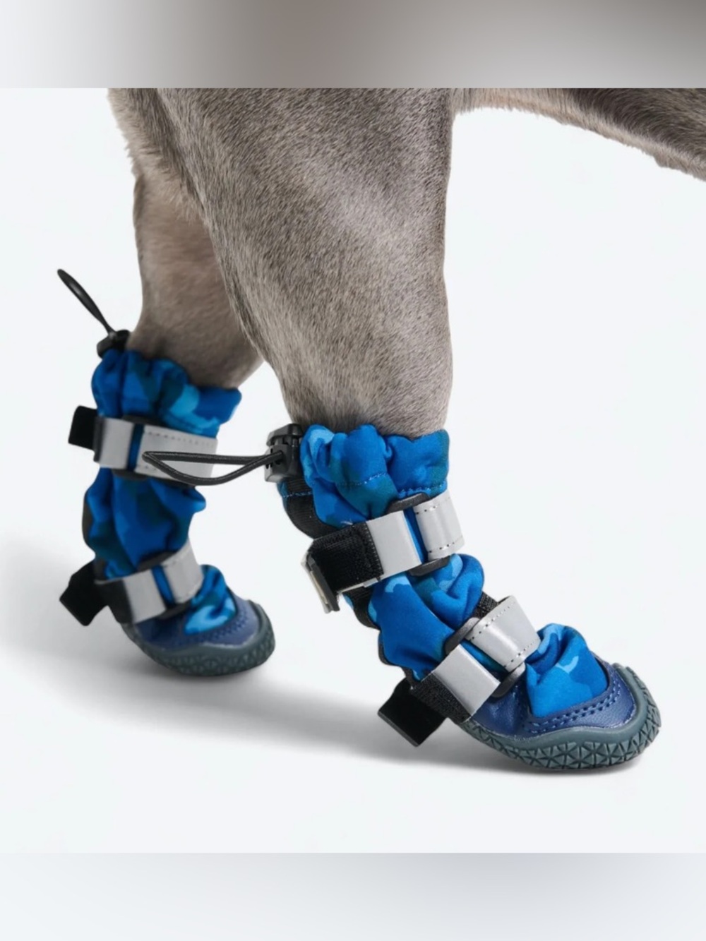 Spark Paws Dog Rainboots, Waterproof Dog Shoes - Blue Camo - Picture 3 of 10